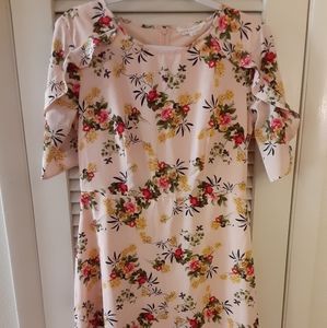 Pink floral dress